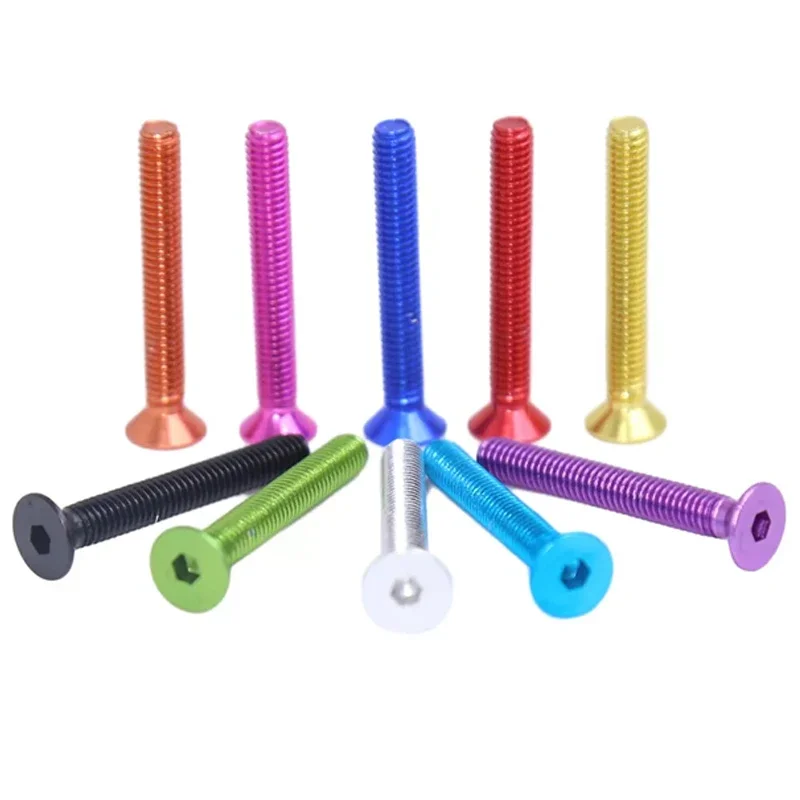M5 양극 처리된 컬러 카운터싱크 나사6mm-30mm - 5개 7075 알루미늄 합금 알렌 소켓 볼트 DIN7991 |   DIY 모델 용품
