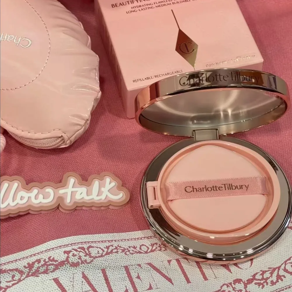 Charlotte Tilbury Shimmer Powder Air Cushion Lightweight Moisturizing Oil-controlling Long-lasting Fit Creates Pore-free Makeup 10 Sfda088521f674411aa7dde15cda6c3f1K