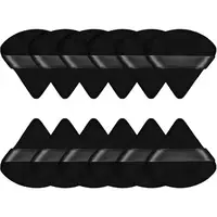 12Pcs Triangle Powder Puff Soft Makeup Sponge Face Make Up Eyes Contouring Shadow Cosmetic Washable Velvet Makeup Puff Tool 1