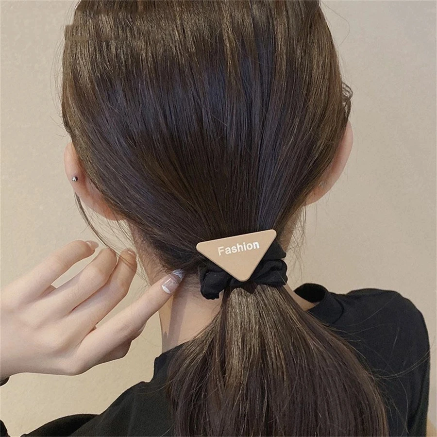 Fashion Letter Hair | Letter Hair Band Rope | Hair Rope Triangle | Hair Rope Brand - Hair - Aliexpress