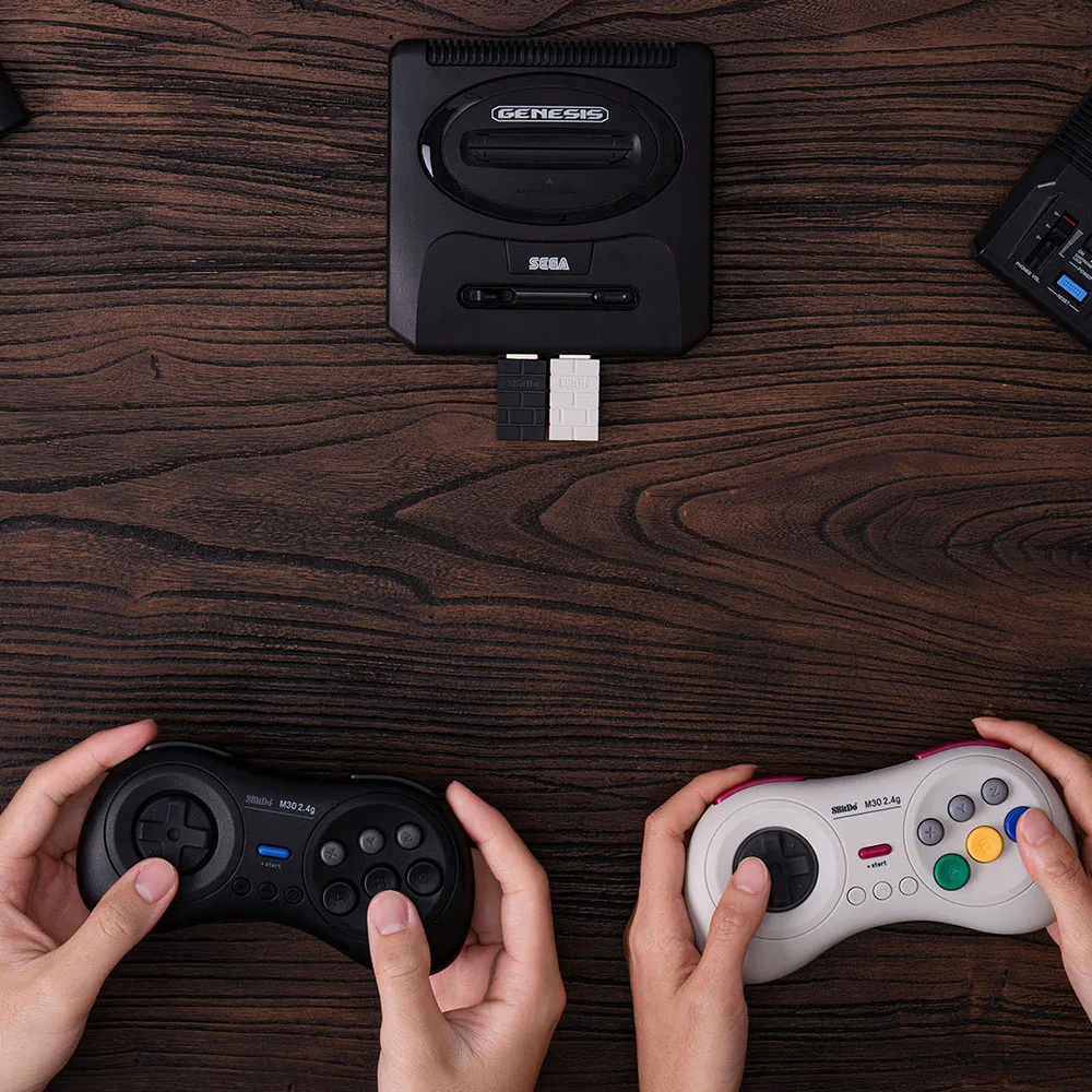 8BitDo - Sega Genesis Mini  Mega Drive Mini M30 2.4G  Ʈѷ е - Sega Genesis