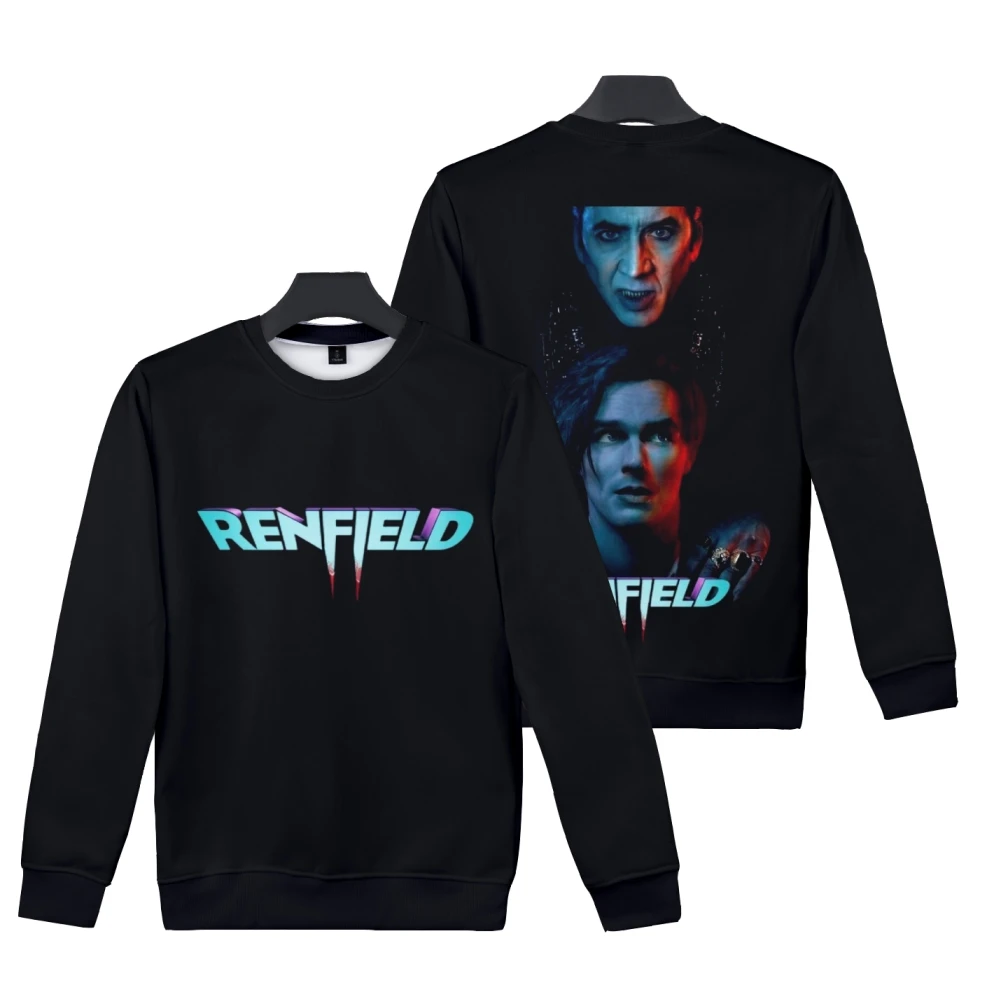 

Свитшот Renfield с длинным рукавом и круглым вырезом для мужчин и женщин, модель 2023 года, повседневная одежда в 3D стиле
