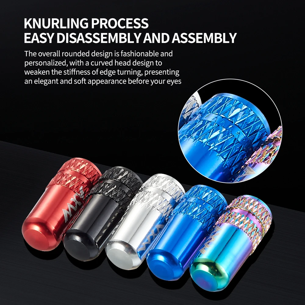 VXM Bicycle Aluminum Alloy Road MTB Bike Track Racing Bike Tube Tyre Cycling Tire Wheel FV French Valve Cap Presta AIR Valve Cap bicycle valve cap bicycle tire valve cap valve cap valve caps