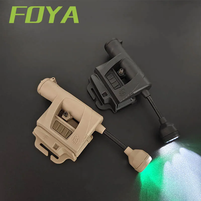 

Tactical helmet light rechargeable mode white light green light infrared fill light hunting camp military flashlight LED device