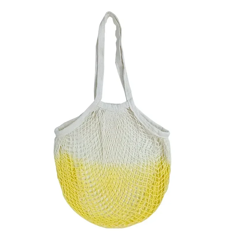 Shopping Bags Portable Cotton Mesh Reusable Woven Grocery Bags Storage Bag Storage Net Bag Produce Storage Bags for Supermarket Vegetable Fruit