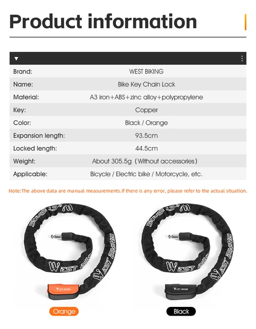 Accesorios de bicicleta de motocicleta de acero Contraseña de