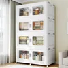 220Gal Extra Large Storage Bins with Lid, 880Qt Plastic Stackable Storage Bins with Wheels, Collapsible Closet Organizer 1