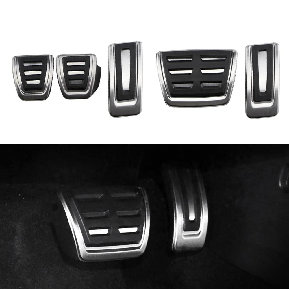 Car Styling Sport Fuel Brake Pedal Cover Set for Seat Ibiza 2013-22 Arona 17-22 Ateca 16-22 DSG Stainless Steel Auto Pedals