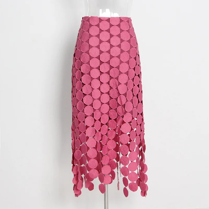 

The new autumn 2022 fashion high-waisted fringe irregular skirt