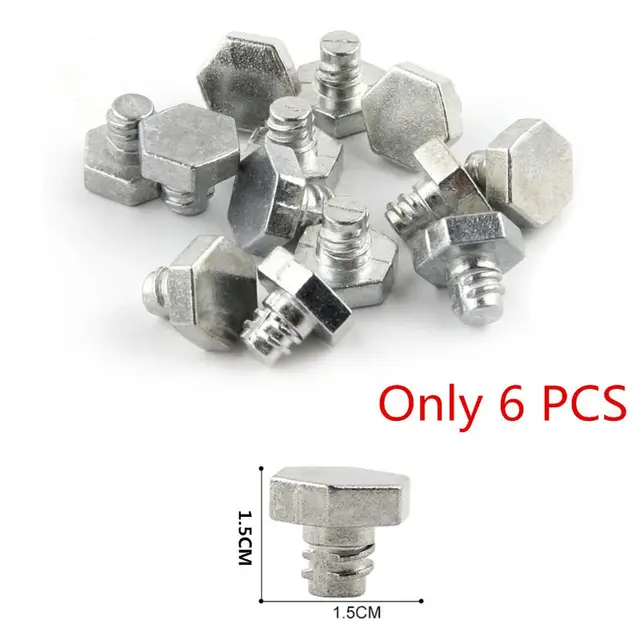 6 Pcs Performance Tip Pack Parts Kits Replacement Part Spin Track Spinning Tops Screw Metal Face Bolts 3