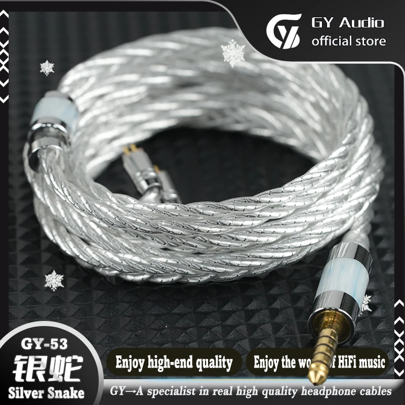 Gray MACH 55W ver.c　24-25 GY HiFi-53 Silver Snake Single Crystal Silver Palladium