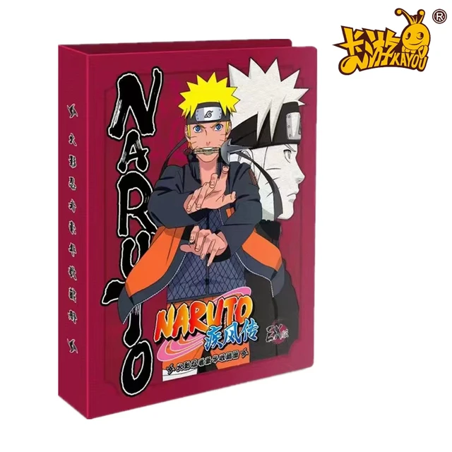 Novo Naruto Anime Jogo Coleção Cartão De Livro Anime Periférico