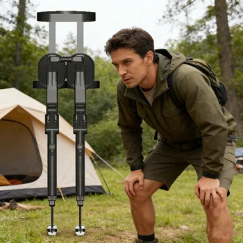 Sedia pieghevole leggera da esoscheletro indossabile da pesca Sgabello da viaggio multifunzionale portatile da esterno per adulti