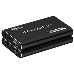 WIISTAR USB3.0 HDMI  Video Capture 60HZ HDMI  Capture Card Dongle Game Streaming Live Stream Broadcast
