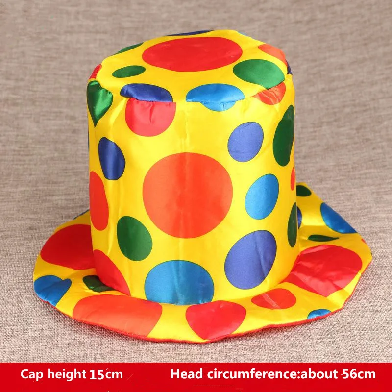 Description Picture 5 of itemAdult Funny Party Hat Costume Clown Magician Dress Ireland Festival Canival Christmas Birthday Football Fans Cap
