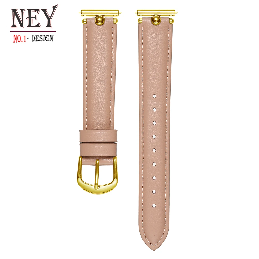 luxury Leather loop for Samsung Galaxy watch 6/5/pro/4/classic 43mm 47mm 20mm band Genuine Design bracelet Huawei Gt 2-2e strap