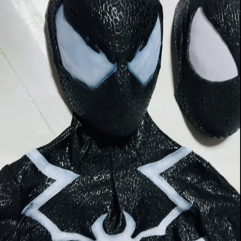 Marvel Spider-Man 2 Ps5 Venom Body Con Maschera 1:1 Serigrafia Tuta Fatta A Mano Supereroe Costume Cosplay Regalo Di Compleanno