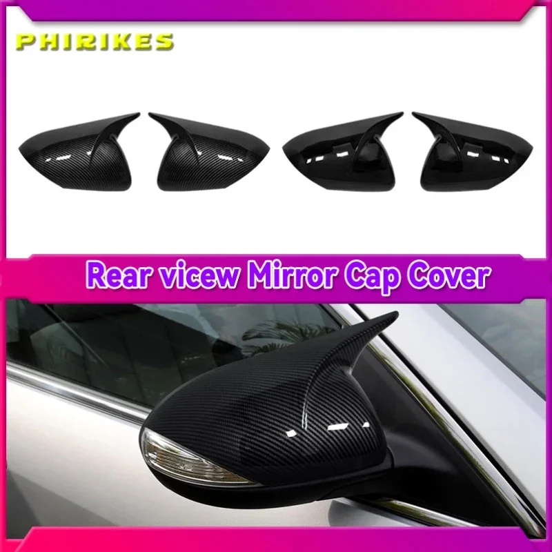 

2Pcs Car External Rearview Mirror Cover Cap Shell Housing Wing Mirror Lid For Mazda 3 Axela BL 2.0 2009 2010 2011 2012 2013