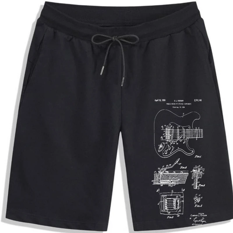 

Stratocaster Guitar Patenshorts for men Guitarist Gifts Rock Roll Bluegrass Band Leader