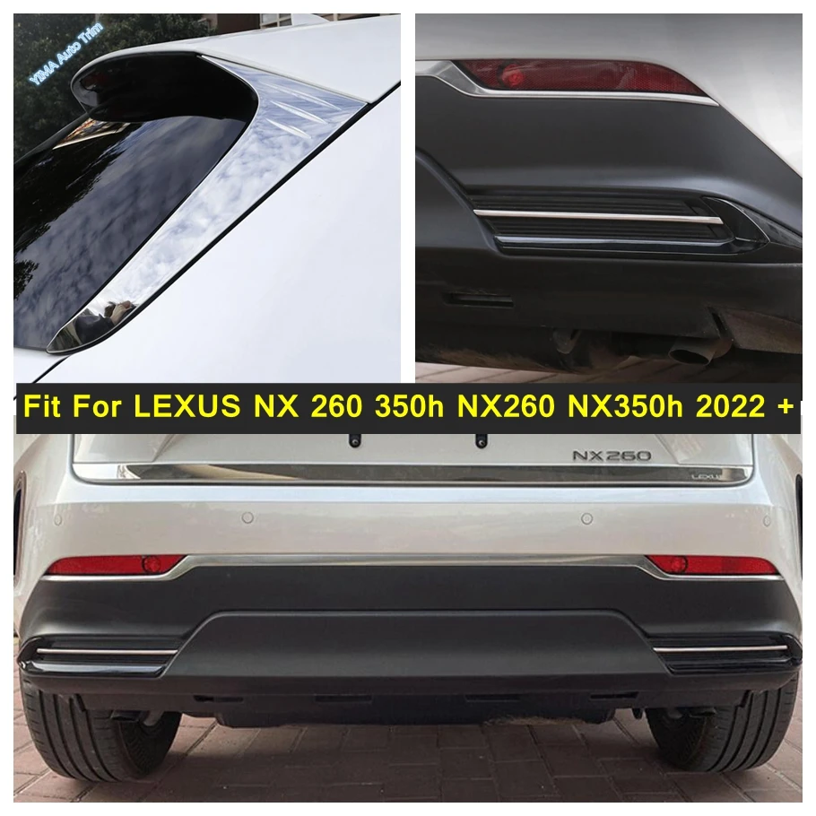 

Rear Bumper Garnish Strip Tail Window Side Spoiler Wing Lip Cover Trim For LEXUS NX 260 350h NX260 NX350h 2022 -2024 Accessories