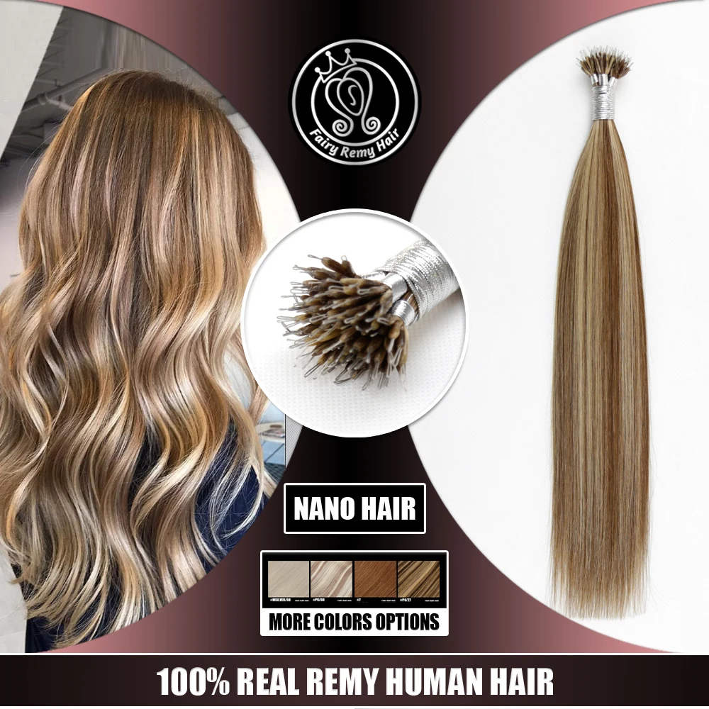 Remy Human Hair Extensions Highlights 16-22Inch 0.8g/strand