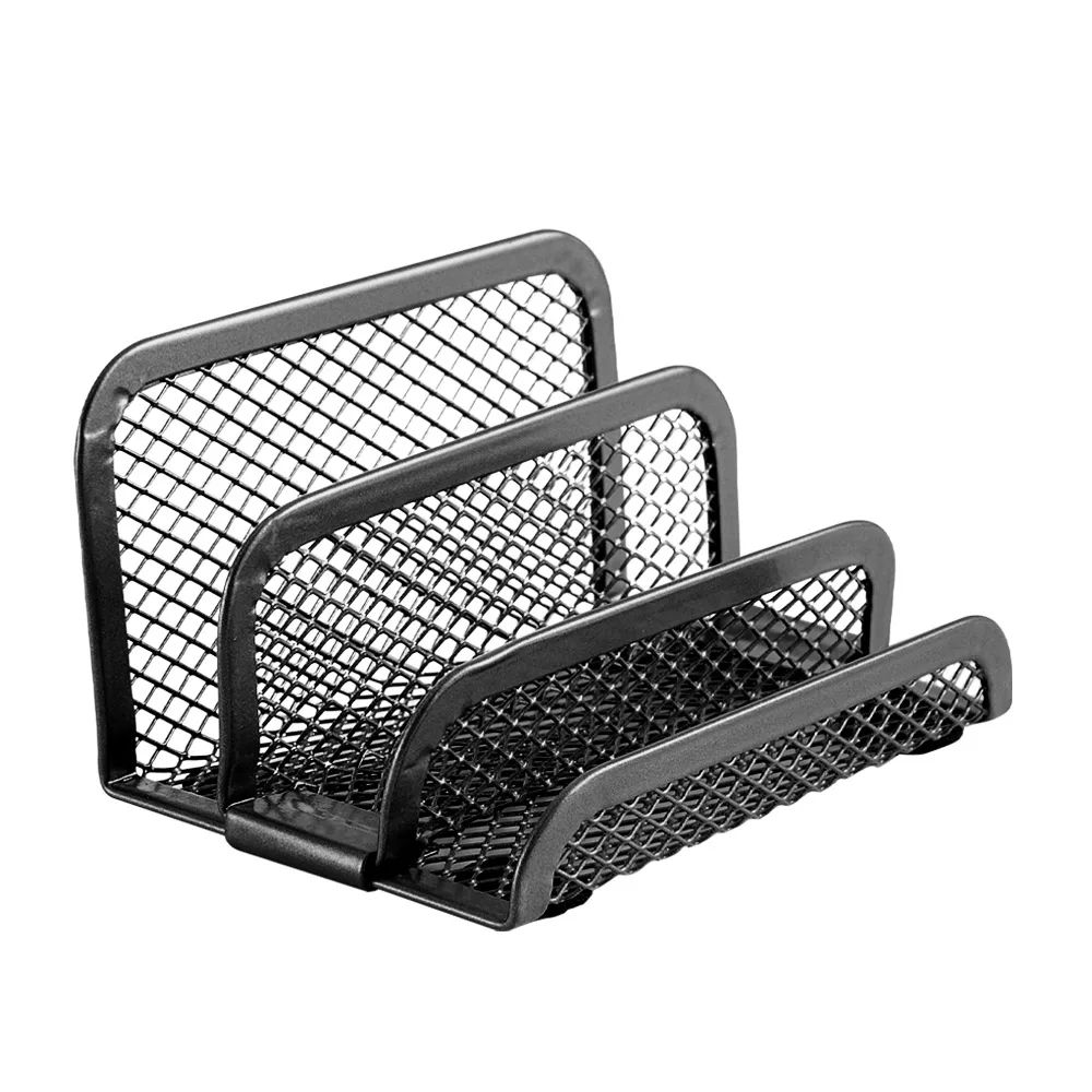 6Pcs Desktop Storage Box Metal Mesh Storage Rack Office Metal Desktop Organizers Pen Holder Set: 3 - 5 Days Free Delivery Only UK