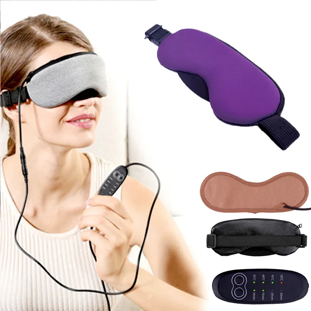 Temperature Control Heat Steam Portable USB Charging Cotton Eye Mask Dry Tired Compress USB Hot Pads Eye Care Patch 1