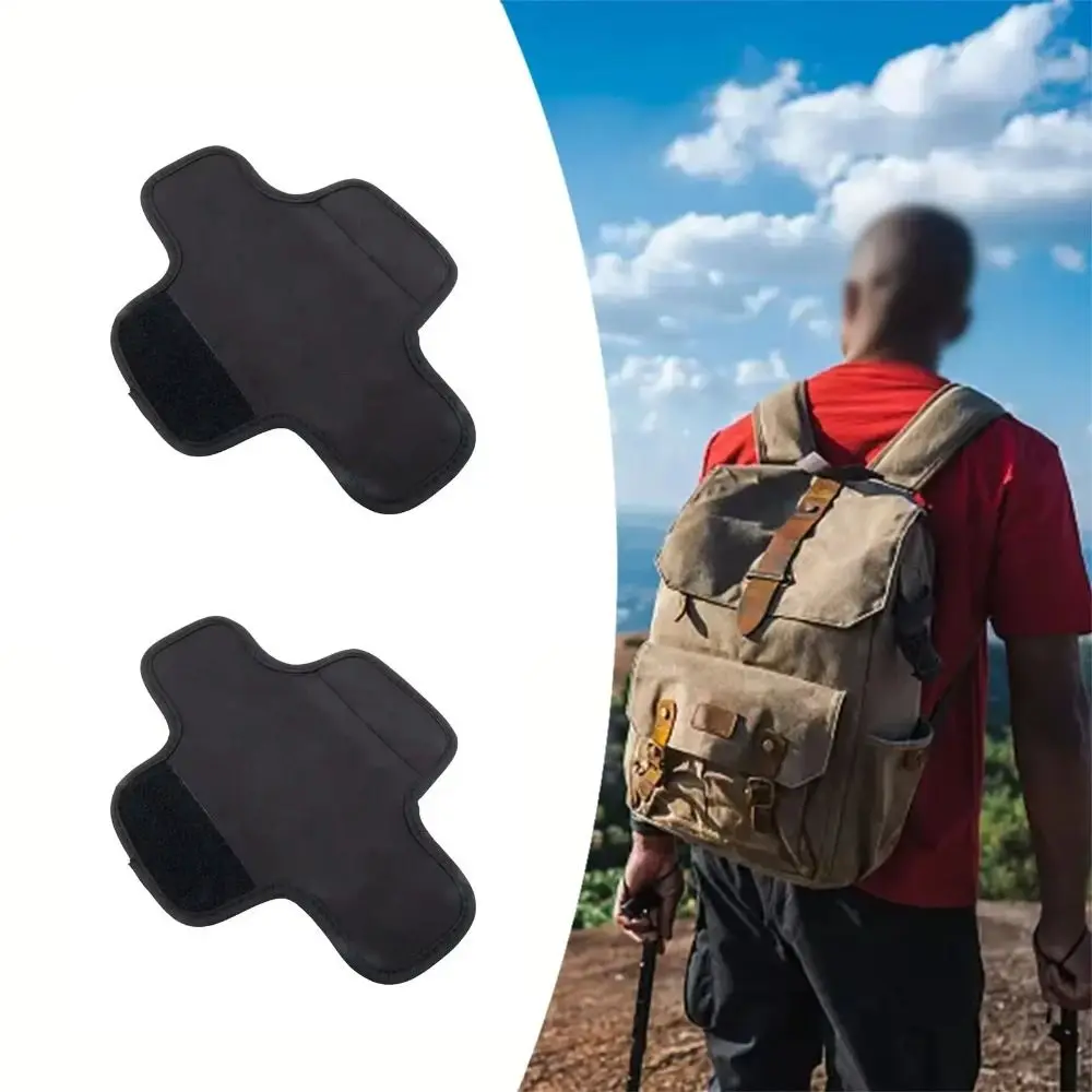 1 Pair Backpack Shoulder Strap Pads Anti-Slip Cushion Pad Protector Shock-proof Double-layer Thickening Design