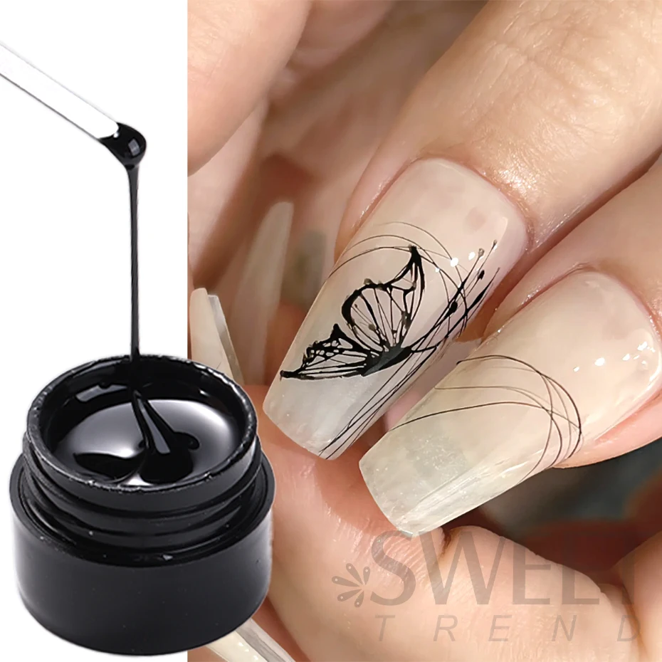 Spider Web Nail Art Design High-Res Stock Photo - Getty Images