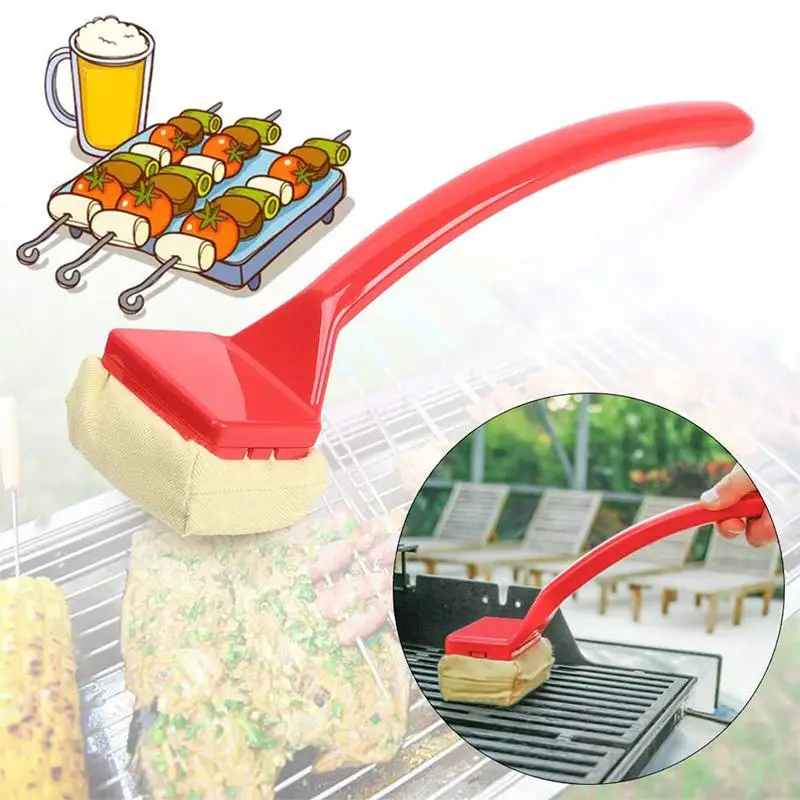 BarbecueGrillCleaningBrushDegreasingFlameRetardantClothOutdoor