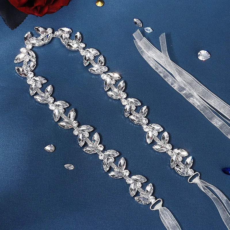 Miallo Fashion Crystal Belts for Women Rhinestone Bridal Wedding Accessories Trendy Prom Dress Belt Party Bridesmaid Gift