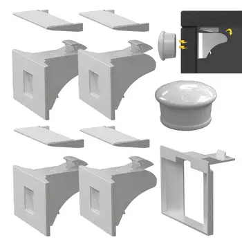 Magnetic Child Lock Children Protection Baby Safety Lock Drawer Latch Cabinet Door Lock Limiter Children Security Locks 6