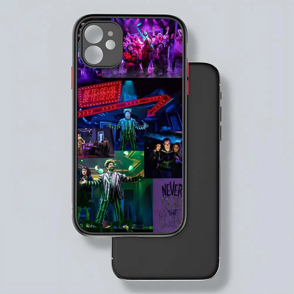 thumbnail image 1 of Funda para teléfono B-Beetlejuice Handbook-es transparente mate para iPhone 12 11 13 Pro Max X XR 8 Plus 16 15 cubierta trasera, 1 of 5