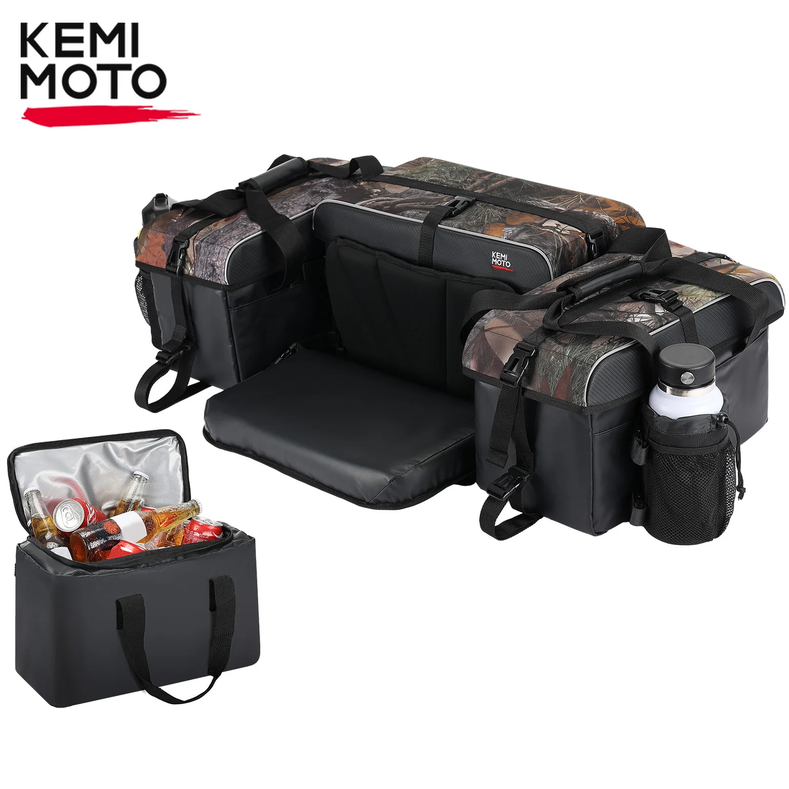 waterproof bike rear seat bag expandable mtb bicycle rack trunk bag cycling luggage storage bag pack pannier Rear Cargo Bag Compatible with Polaris Sportsman 500 for Cf Moto 500 for Linhai 400 for Can Am Utility ATV Quad Rack Seat Bag