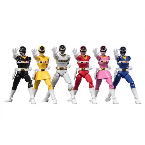 

In Stock Bandai Shodo Super Denji Sentai Megaranger Action Figures Anime Model Toys Figura Gift