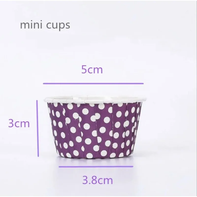 Mini Cupcake Vormpjes Papier - 3,8 cm (50 stuks)