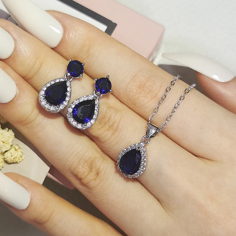2pcs Pack Butterfly silver bride Dubai Wedding Women Lady Anniversary Gift Jewelry jewelry set silver jewelry silver jewelry set