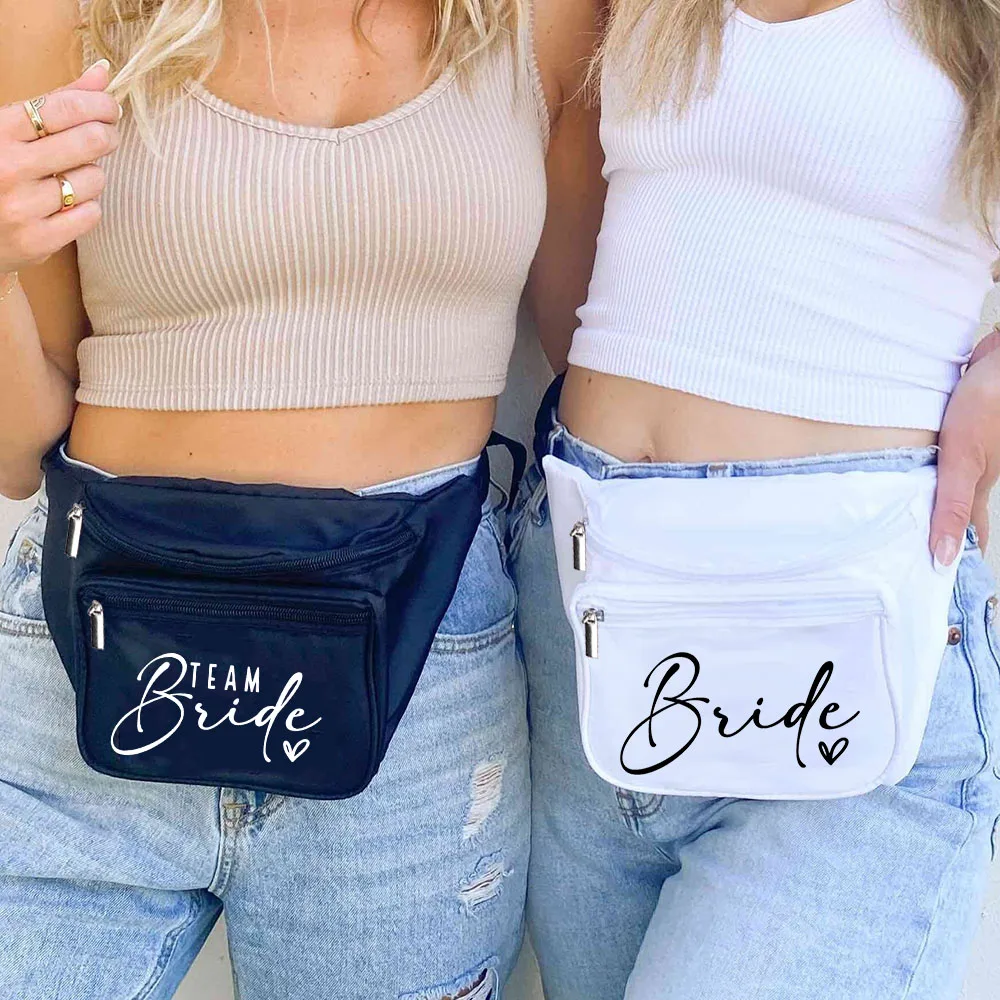 Bachelorette Fanny Pack Party Favors Bridesmaid Proposal Adjustable Bride Babe Waist Bag Bridal Shower Wedding Decoration 4