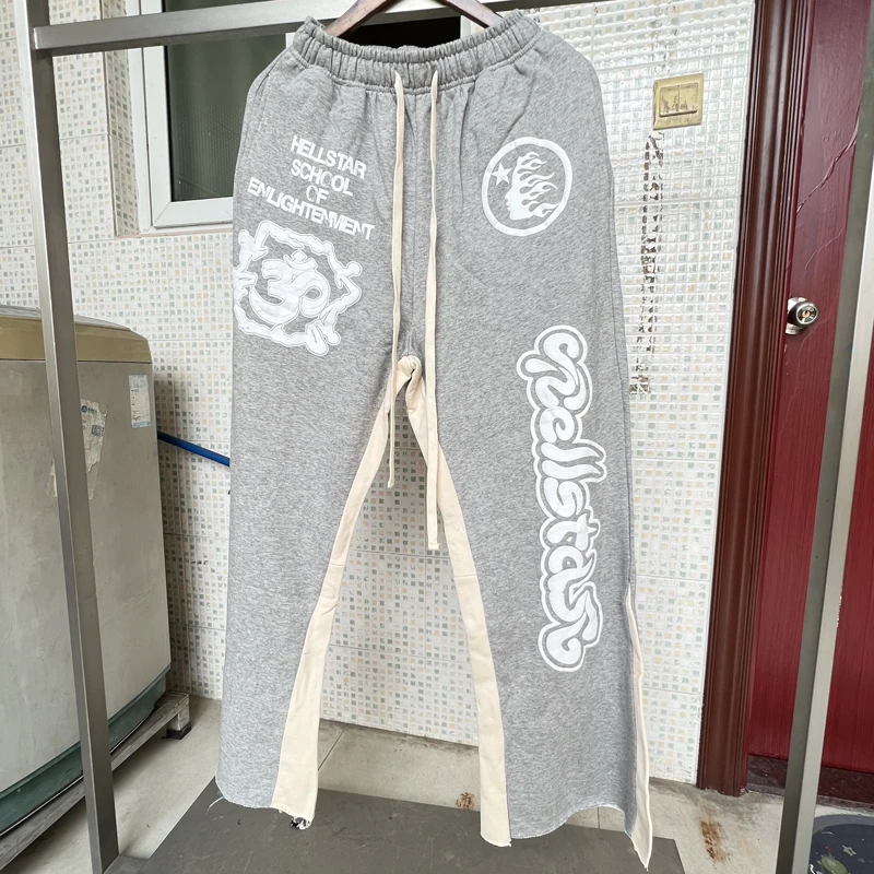 

American Streetwear Hellstar Pants High Quality Real Life Photo Men Women Sweatpants High Street Hip Hop Trousers
