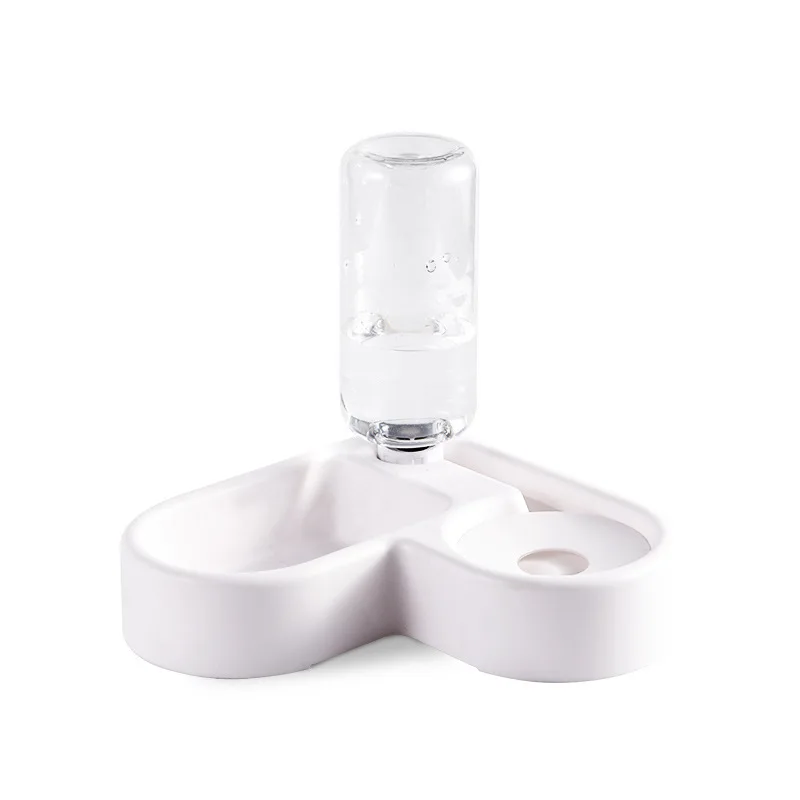 Drinking Water Love Bowl Dual-purpose Moisture-proof Cat Bowl Multifunctional Automatic Drinking Water Wall Corner Pet