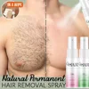 2 Minutes Fast Hair Removal Spray Painless Hair Growth Inhibitor Arm Armpit Leg Permanent Depilatory for Men Women Repair Care 3