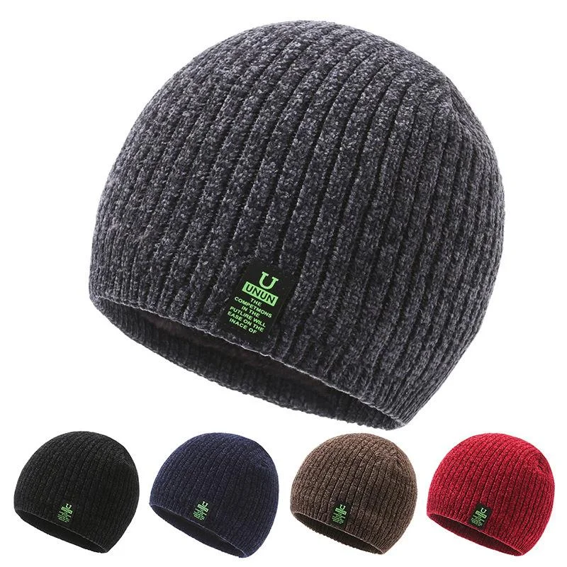 Strickmütze für Herren, modisch und warm, Plüsch-Wollmütze für Damen, Outdoor-Radsport-Gehörschutz und Kälteschutzabdeckung für Kopfkappe, Eiskappe_voghion.com
