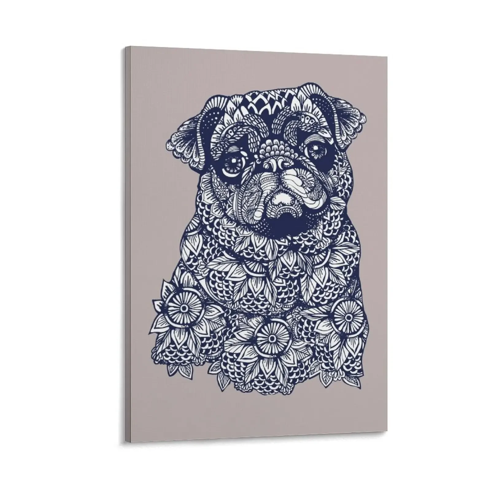 

Mandala of Pug Canvas Painting Posters on the wall Home decoration canvas wall art posters anime
