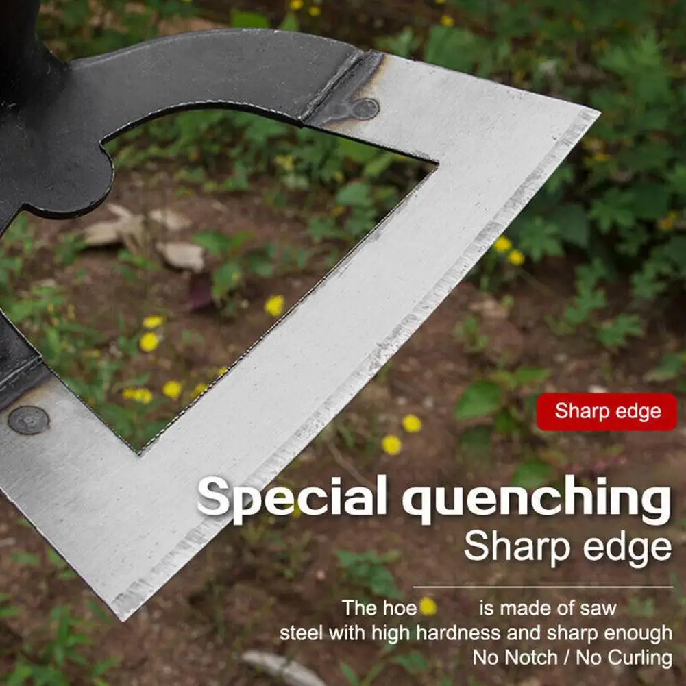 Handheld Holle Hoe Verdikte Mangaan Staal Landbouw Weeding Hoe Planten Groente Tuinieren Lossende Bodem Weeding Tool Image 10