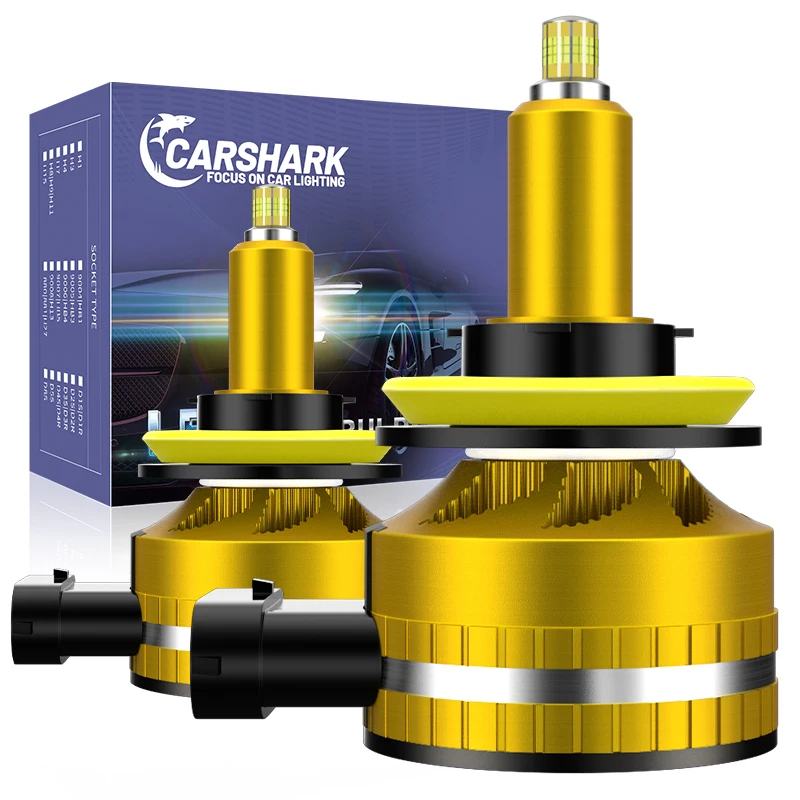 thumbnail image 1 of Bombillas para faros delanteros Carshark 360 LED H7 H8 H9 H11, 12 V, 70 W, 40 000 lm, 6000 K, HB3, HB4, Hir2, 9005, 9006, 9012, faros antiniebla, Plug & Play, 1 of 4