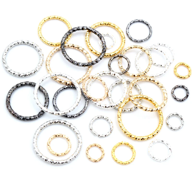 50-100 teile/los 8 10 15 18 20mm 5-Farben Jump Ringe Runde Twisted Split Ringe Connectors für Diy Schmuck Finding Herstellung Liefert