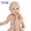 IVITA WG1525 47cm 3.29kg 100% Silicone Reborn Baby Doll Realistic Unpainted Girl Dolls with Eyes Baby DIY Blank Children Toys 4