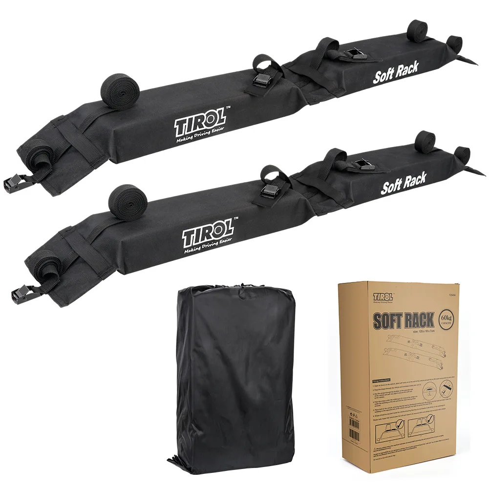 Car Roof Rack Oxford Soft Rack Universal Outdoor Camping Luggage 60kgs Foldable Car Exterior Parts