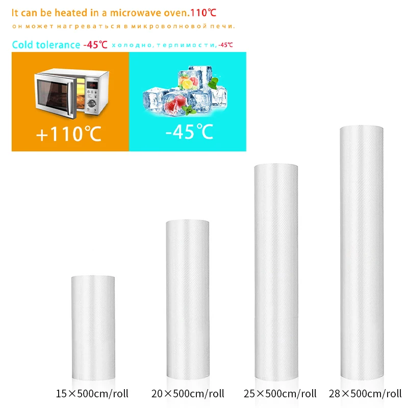 Food Vacuum Sealer Bags 500cm Rolls/Lot Storage vacuum seal bags,vacuum bags