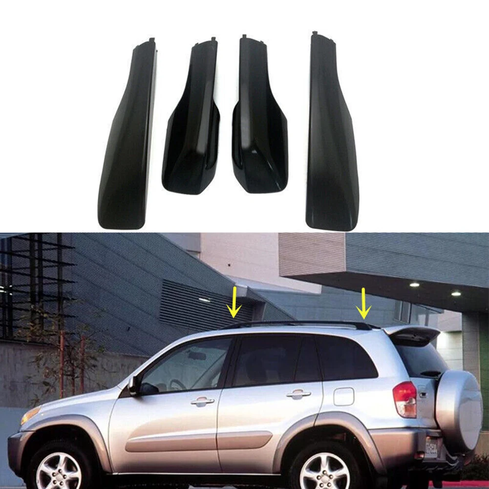 

Brand New Roof Rack Roof Rail 4Pcs Automotives End Cover Car Exterior Accessories For TOYOTA For RAV4 2001-2006